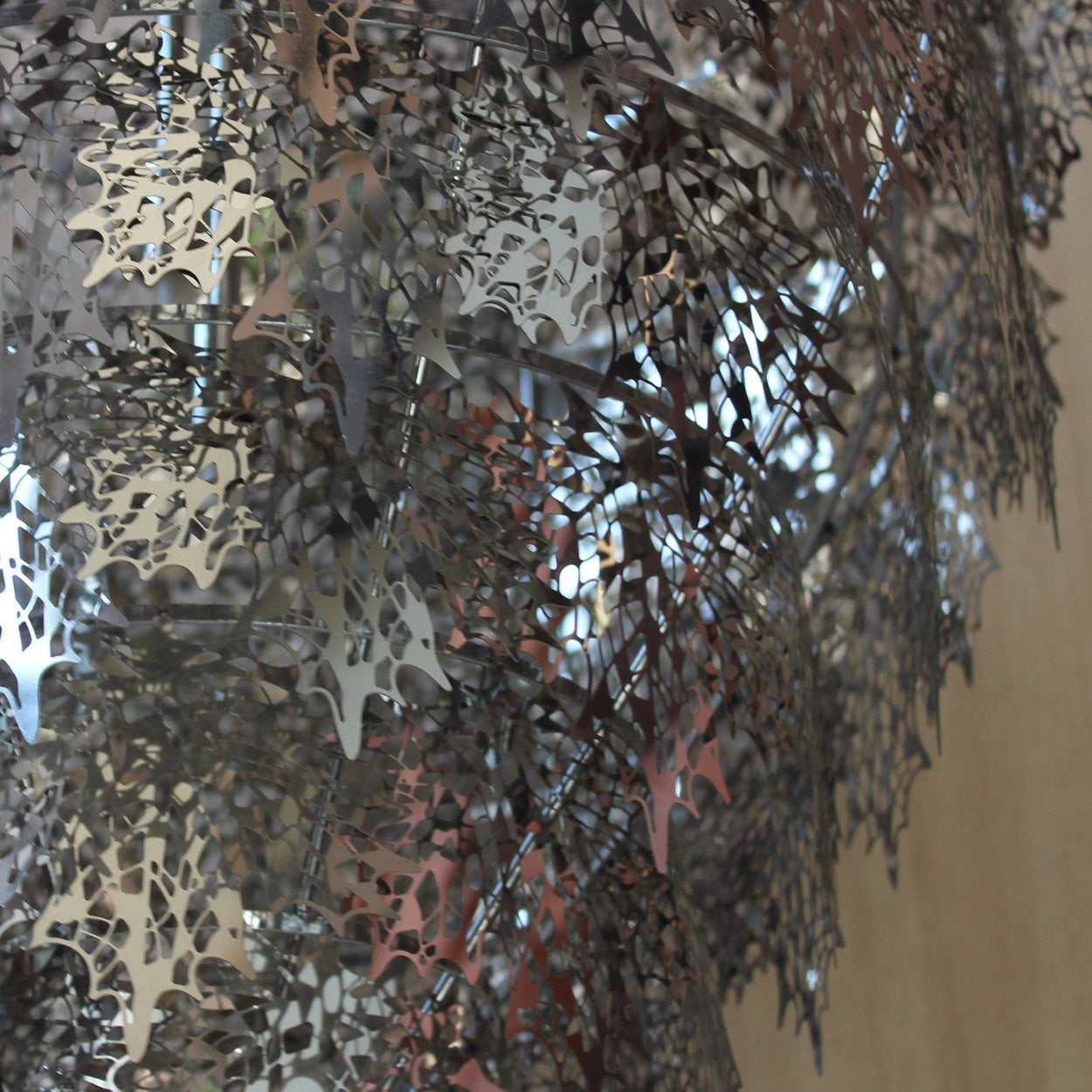 ANKUR LASER CUT METAL MAPLE LEAF CHANDELIER - Ankur Lighting