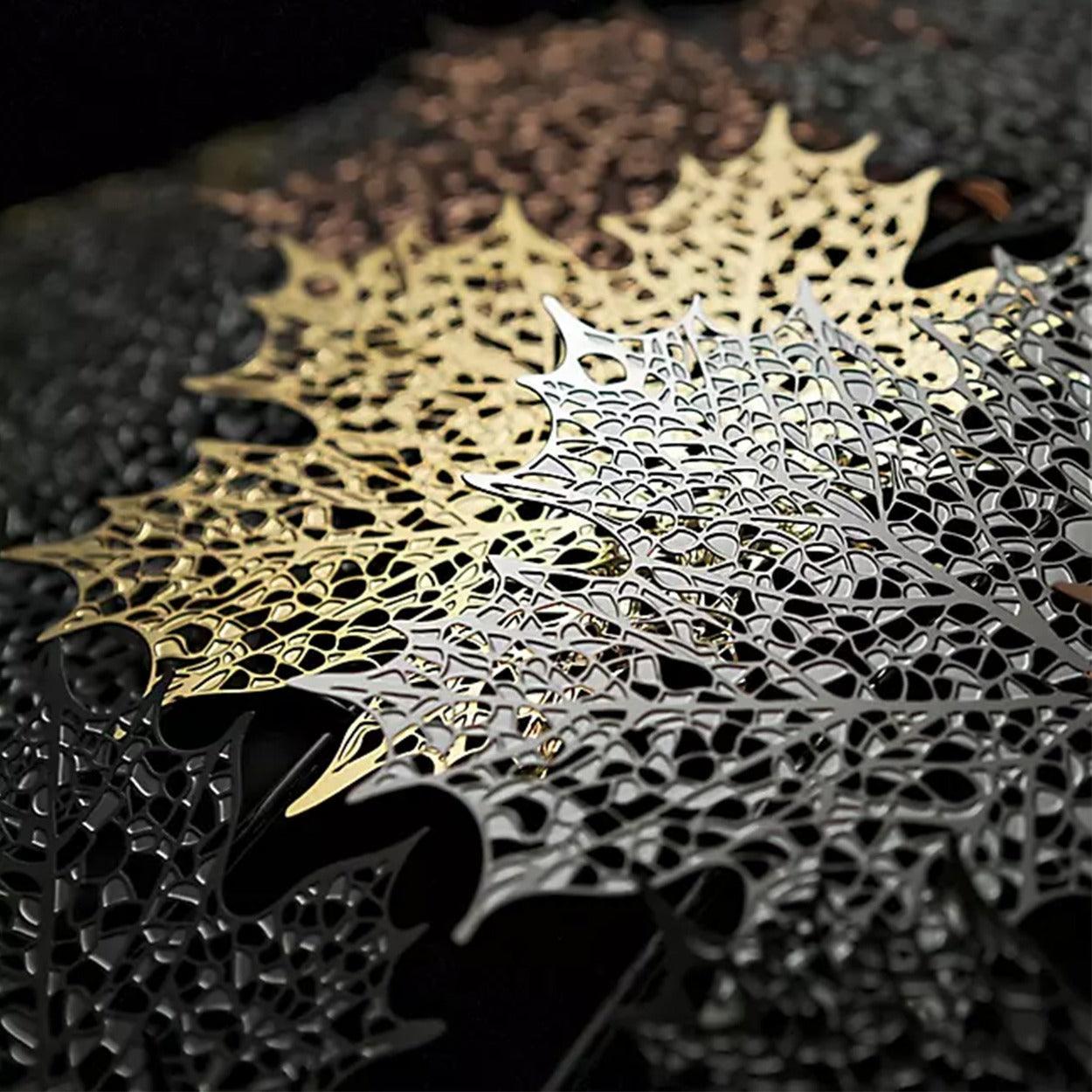 ANKUR LASER CUT METAL MAPLE LEAF CHANDELIER - Ankur Lighting