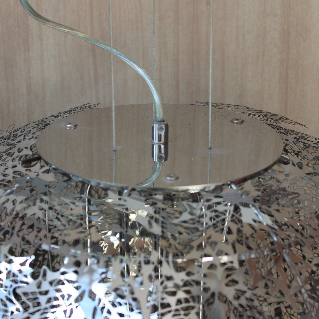 ANKUR LASER CUT METAL MAPLE LEAF CHANDELIER - Ankur Lighting