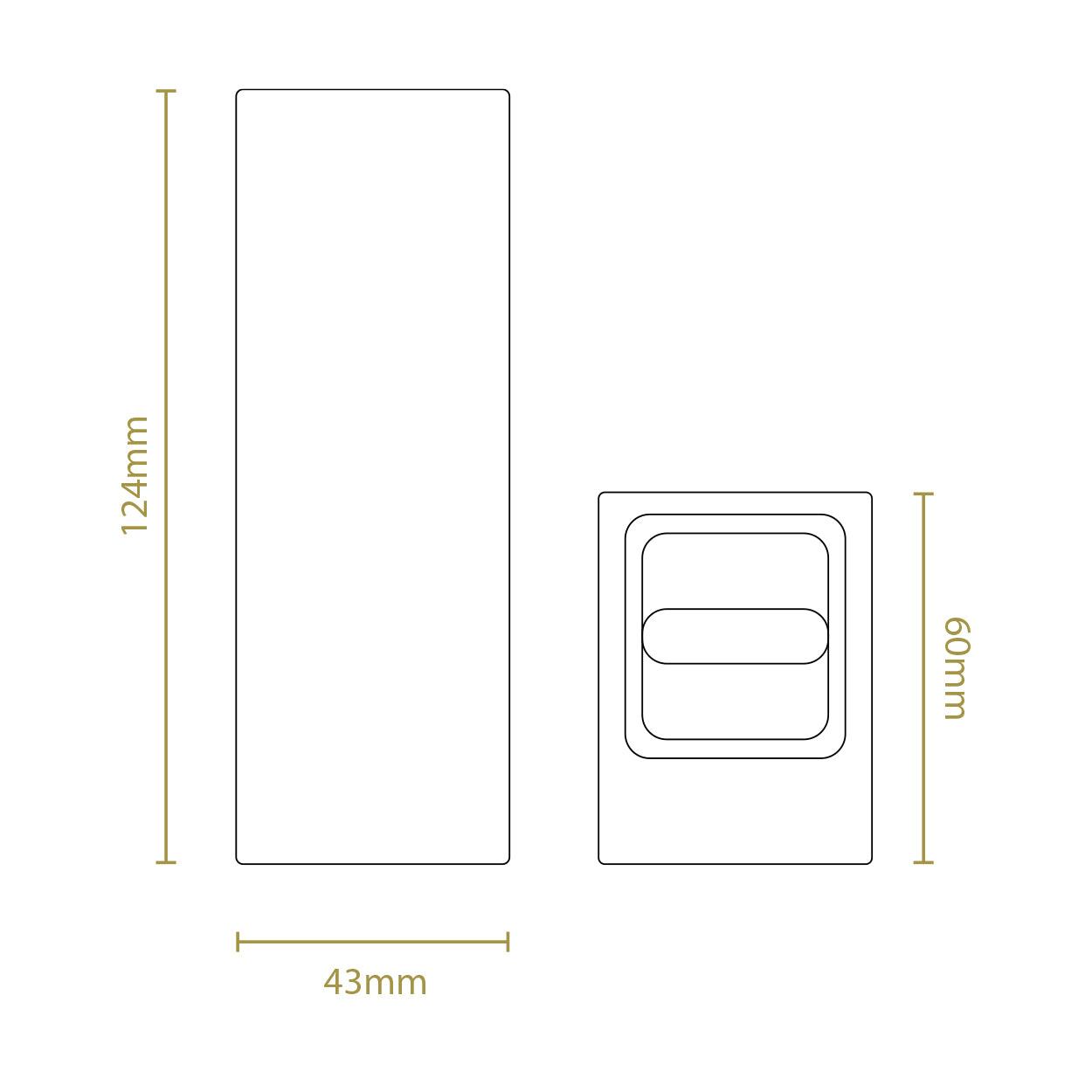 ANKUR LENSO 2-WAY NARROW BEAM OUTDOOR RATED LED WALL LIGHT - Ankur Lighting