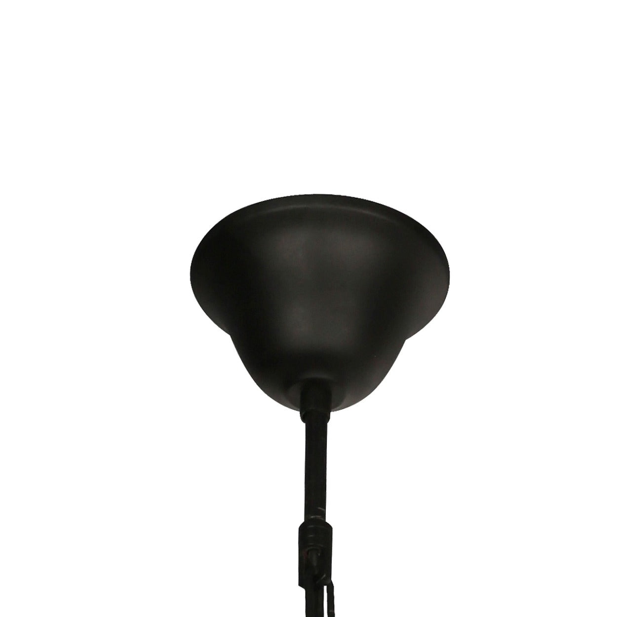 ANKUR MANHATTAN 3 LIGHT BLACK METAL WITH WHITE GLASS CHANDELIER - Ankur Lighting