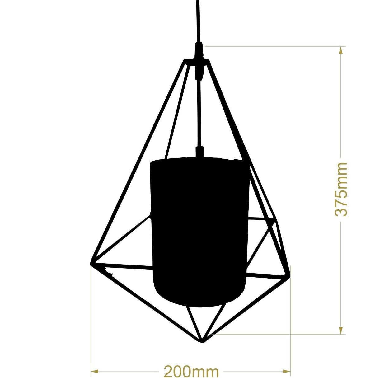 ANKUR METAL CAGE CONCRETE HANGING - Ankur Lighting