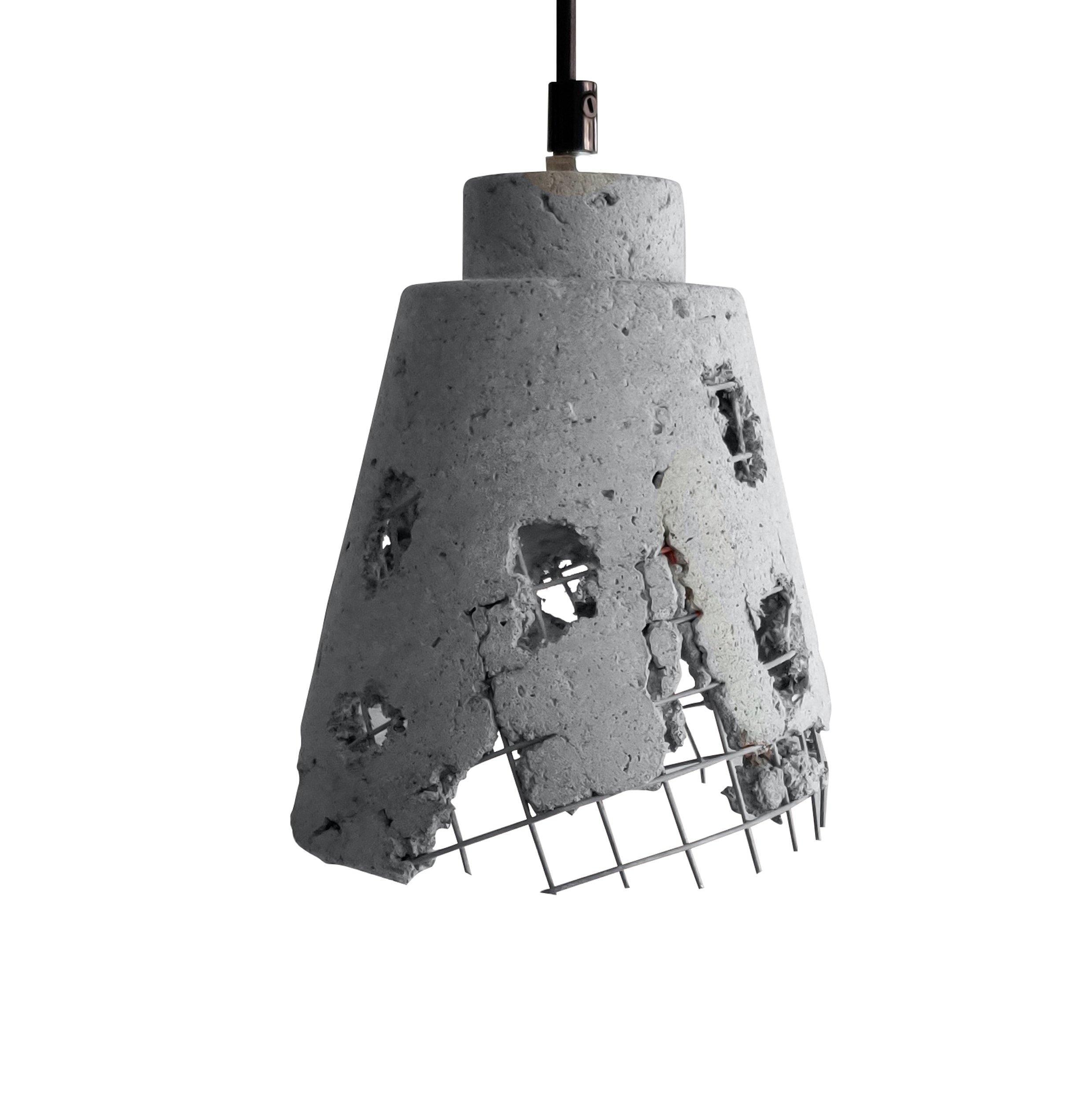 ANKUR METAL MESH CONE CONCRETE HANGING - Ankur Lighting