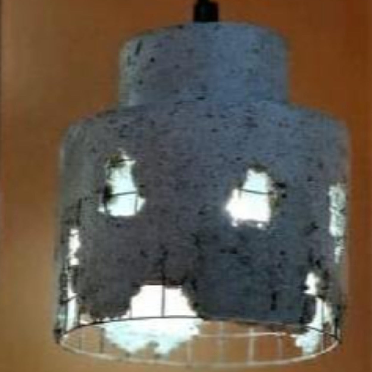 Ankur Metal Mesh Round Concrete Hanging - Ankur Lighting