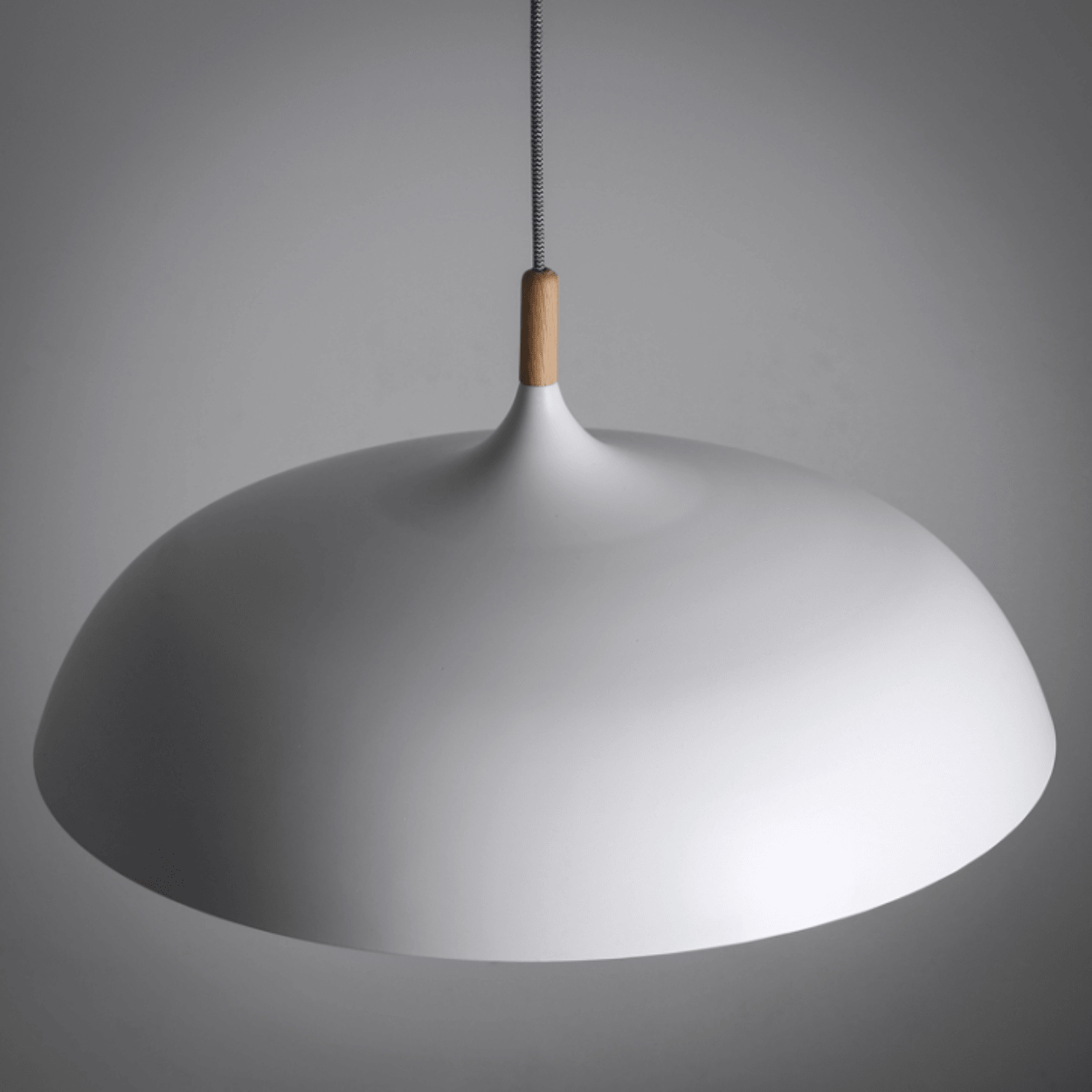 ANKUR NORDIC WIDE METAL AND NATURAL WOOD PENDANT LIGHT - Ankur Lighting