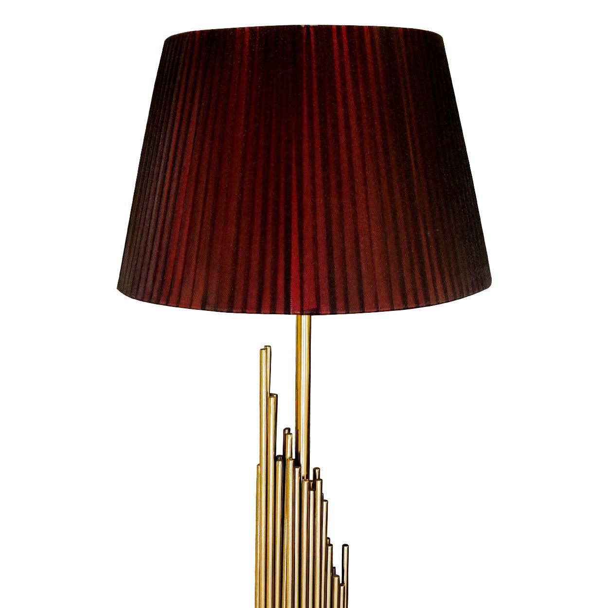 ANKUR ORGAN CONTEMPORARY FLOOR LAMP GOLD FINISH - Ankur Lighting
