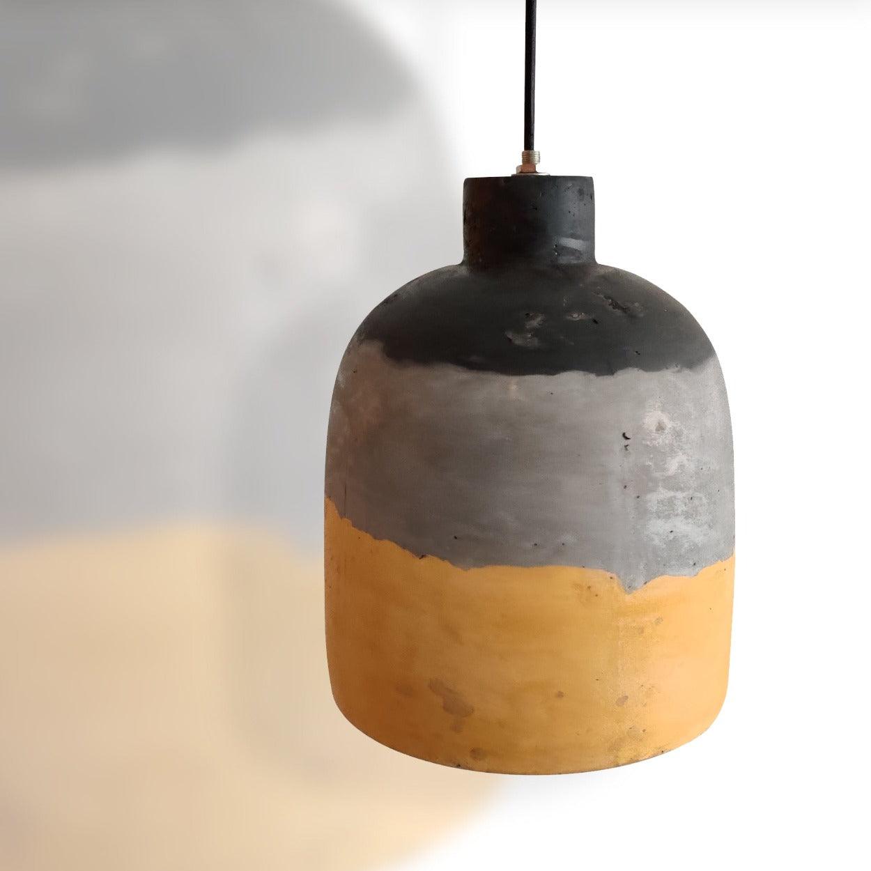 Ankur Painted Cylindrical Concrete Hanging - Ankur Lighting