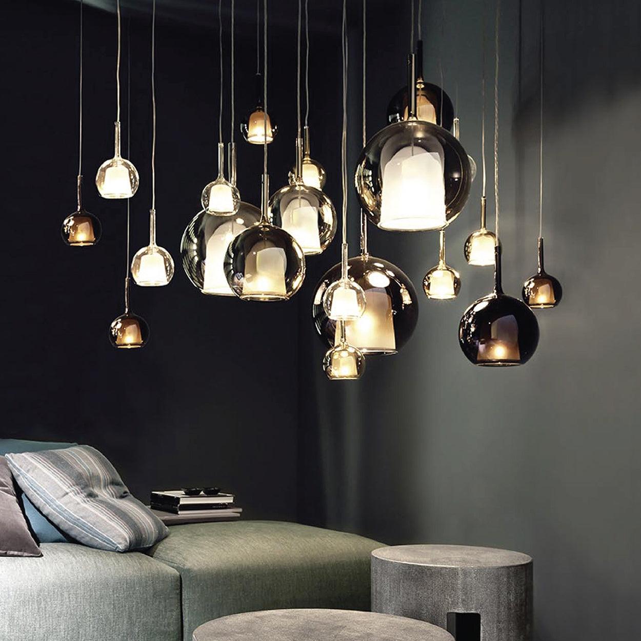 ANKUR PENTA GLO GLASS HANGING LIGHT - Ankur Lighting