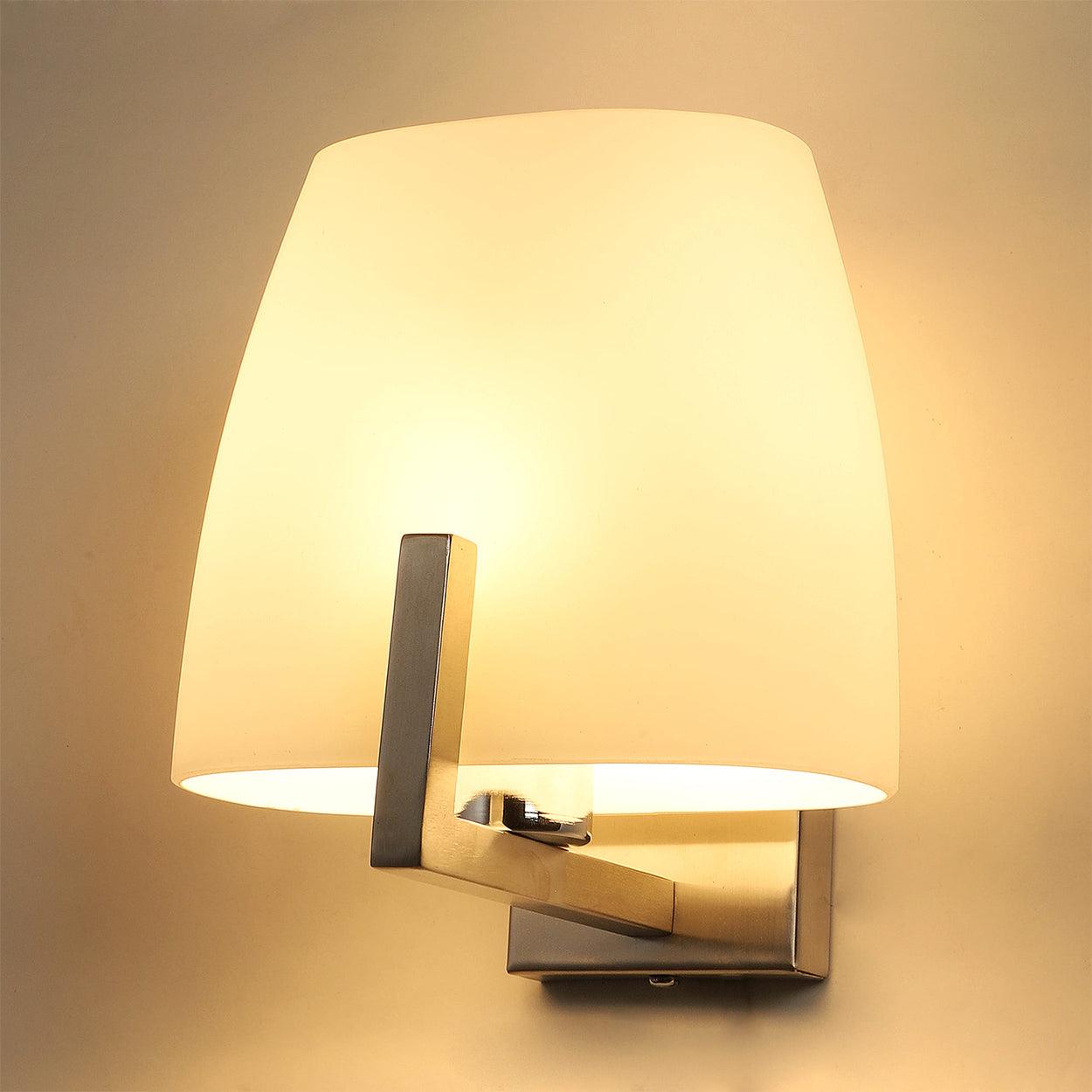 ANKUR SEMPRE SIMPLE ELEGANT WHITE GLASS WALL LIGHT - Ankur Lighting