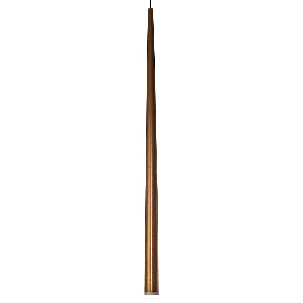 ANKUR SLIM CONE LUNGO COFFEE COLOUR LED PENDANT LIGHT - Ankur Lighting