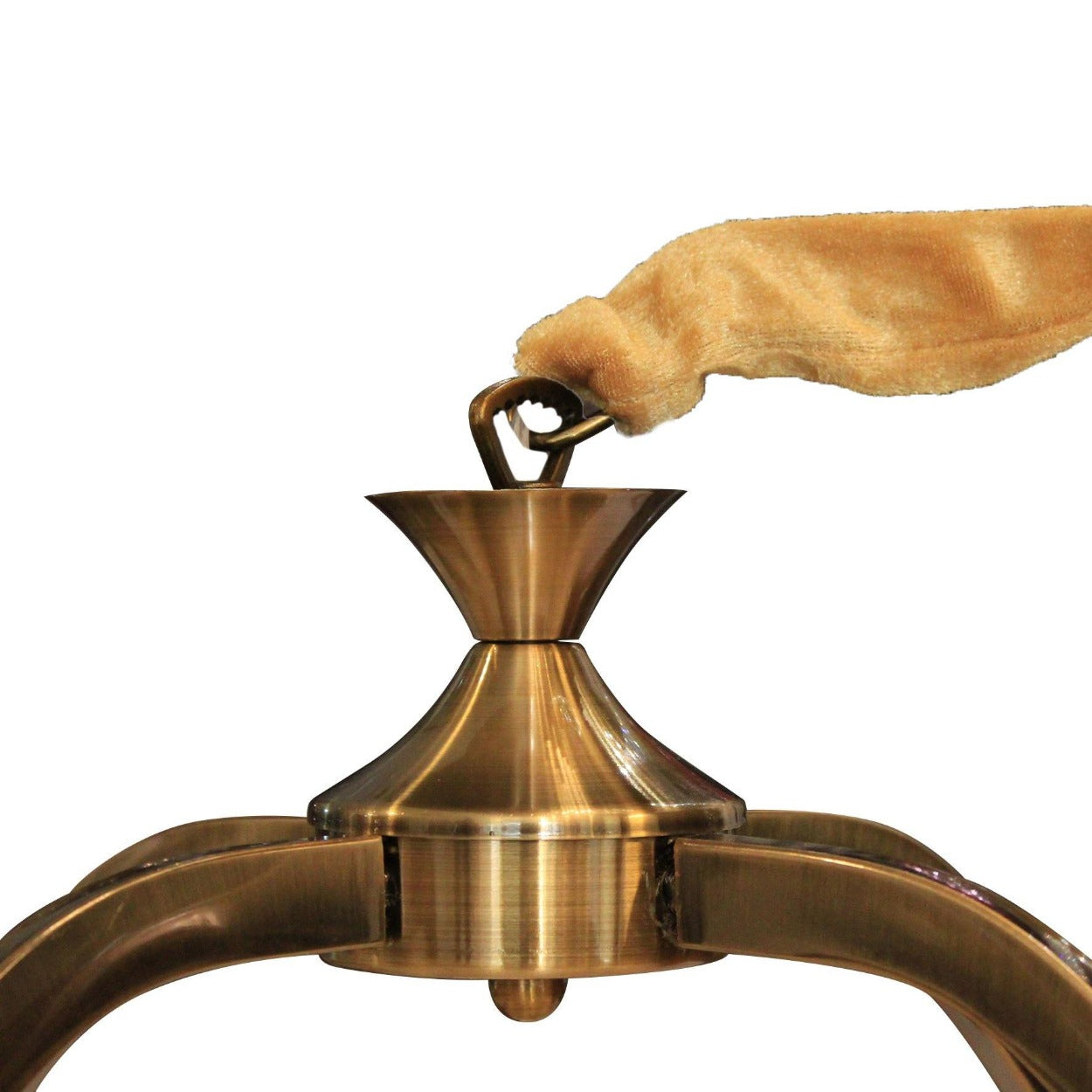 ANKUR SQUARE 4 LAMP CASA ANTIQUE BRASS METAL WITH GLASS CHANDELIER - Ankur Lighting