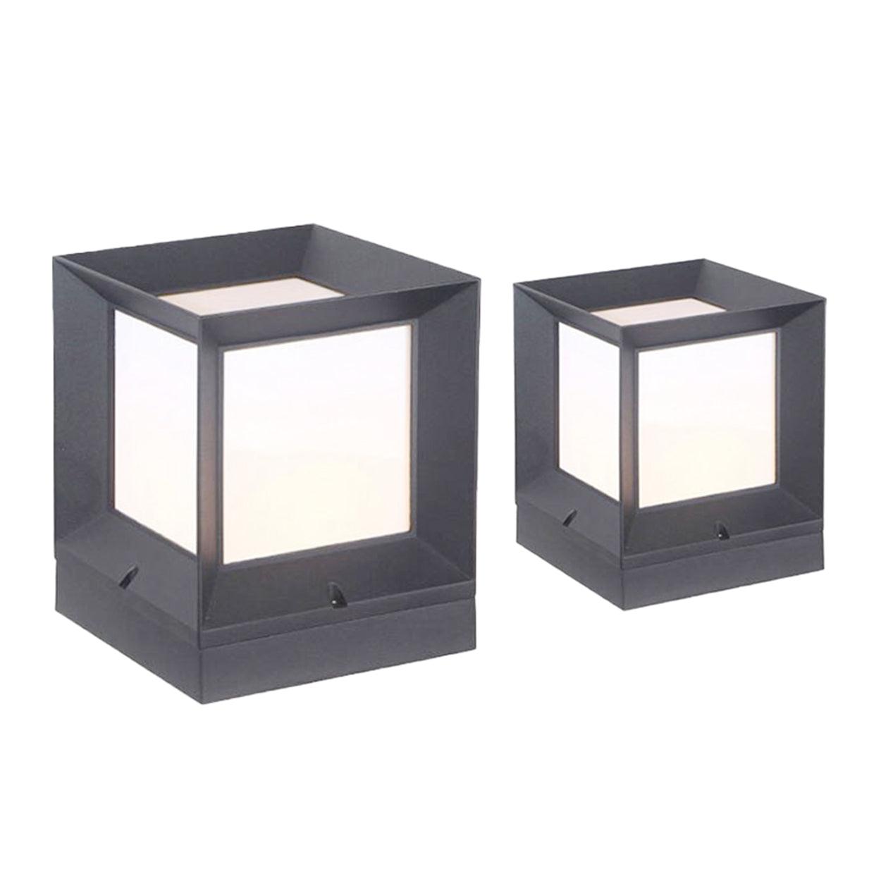 ANKUR SQUARE METAL OUTDOOR GATE POST LIGHT - Ankur Lighting