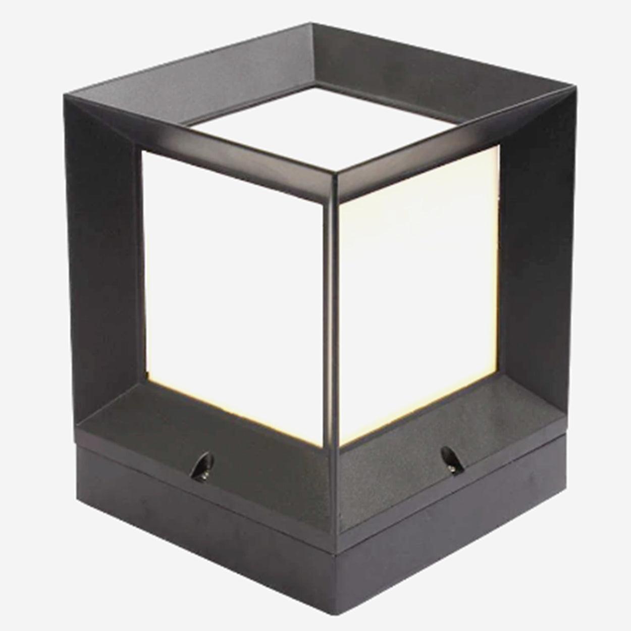 ANKUR SQUARE METAL OUTDOOR GATE POST LIGHT - Ankur Lighting