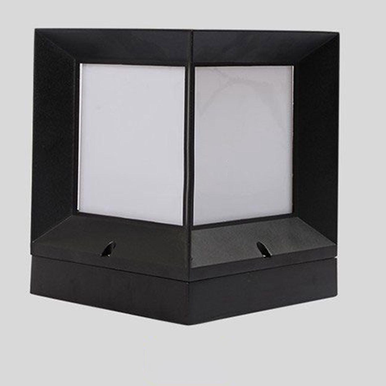 ANKUR SQUARE METAL OUTDOOR GATE POST LIGHT - Ankur Lighting