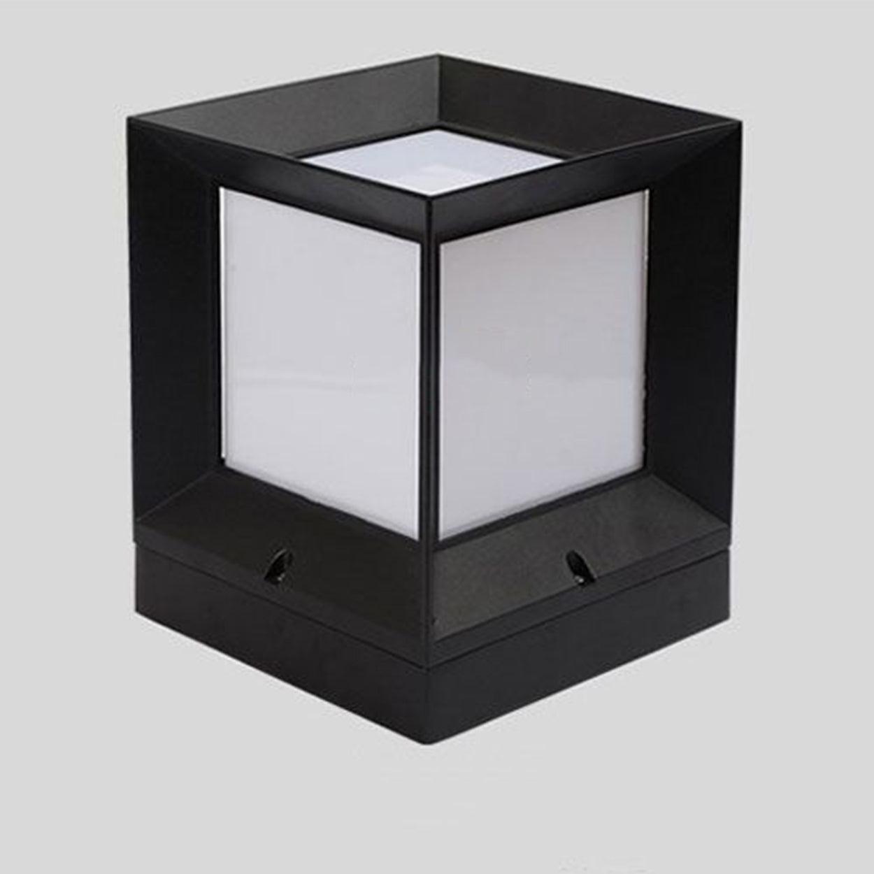 ANKUR SQUARE METAL OUTDOOR GATE POST LIGHT - Ankur Lighting
