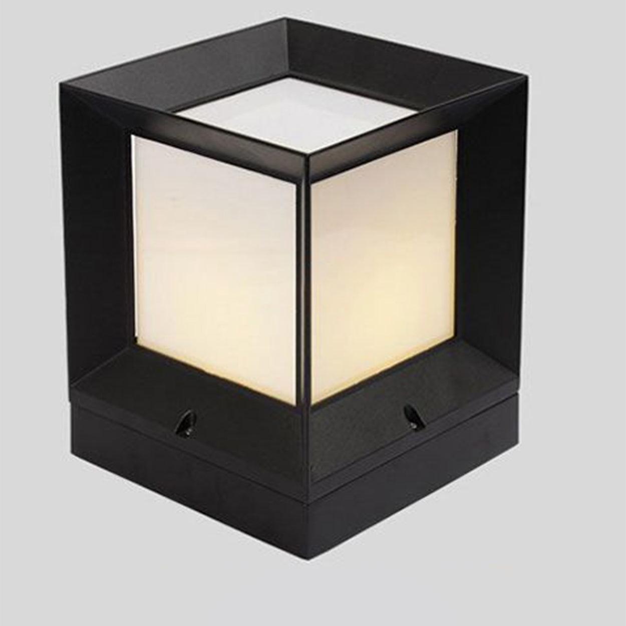 ANKUR SQUARE METAL OUTDOOR GATE POST LIGHT - Ankur Lighting