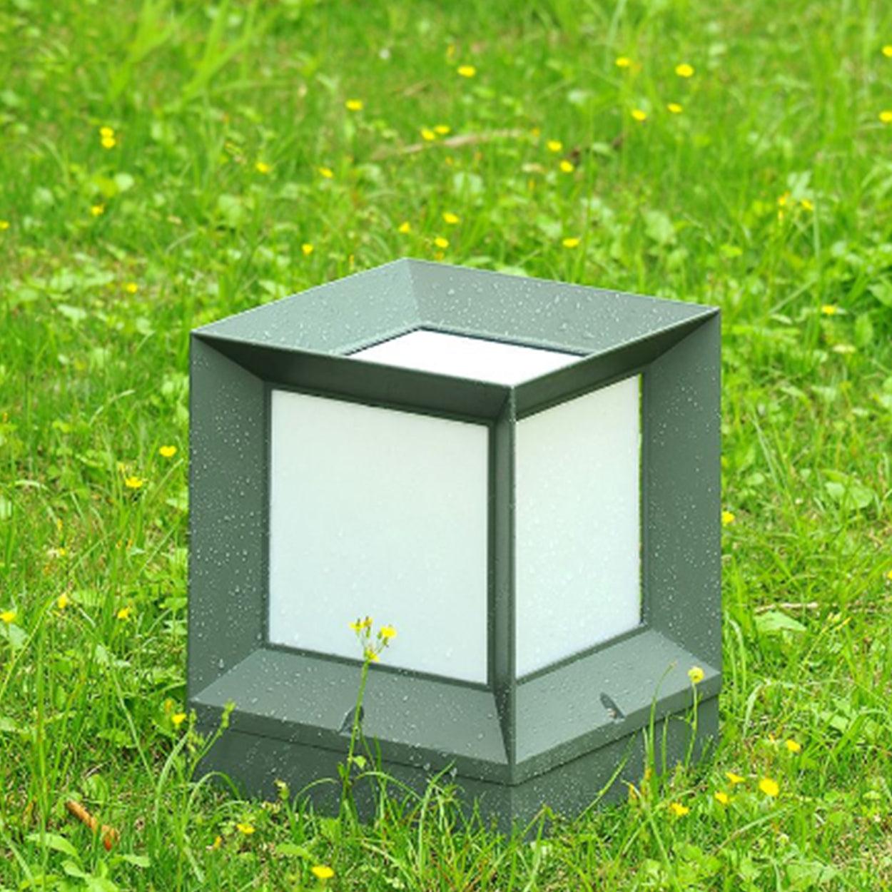 ANKUR SQUARE METAL OUTDOOR GATE POST LIGHT - Ankur Lighting