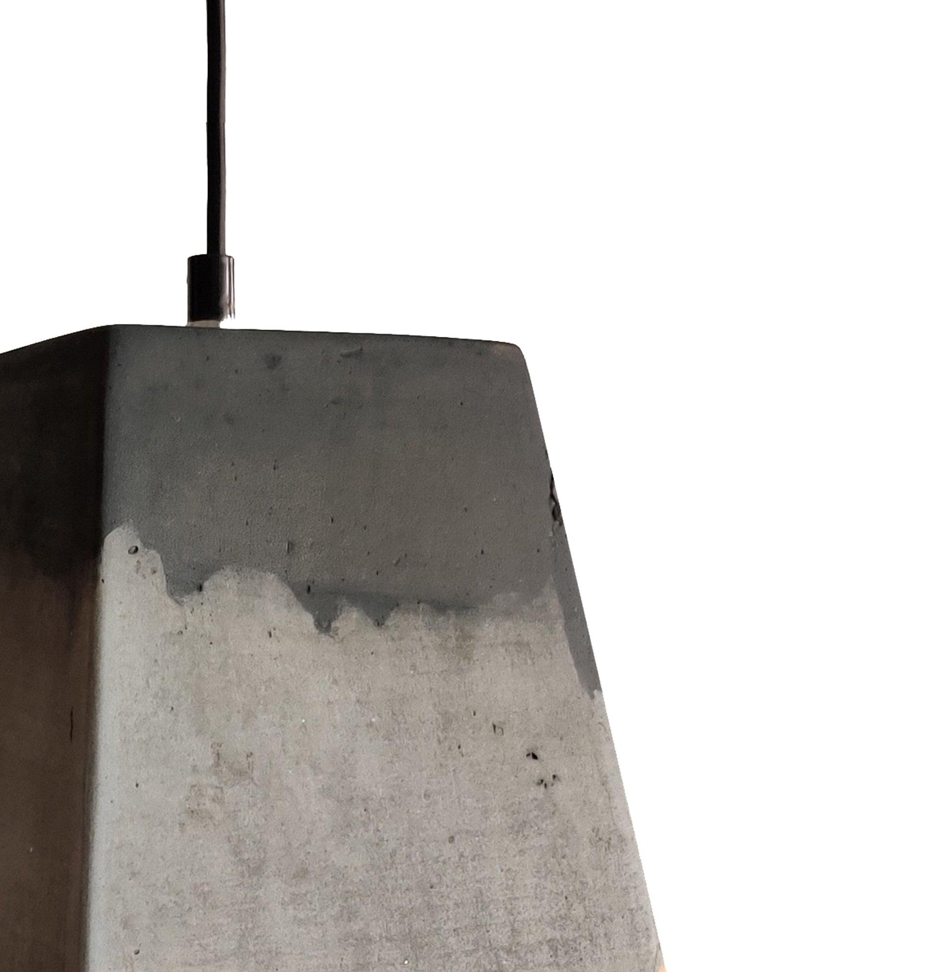 ANKUR TRI COLOURED PYRAMID CONCRETE HANGING LIGHT - Ankur Lighting