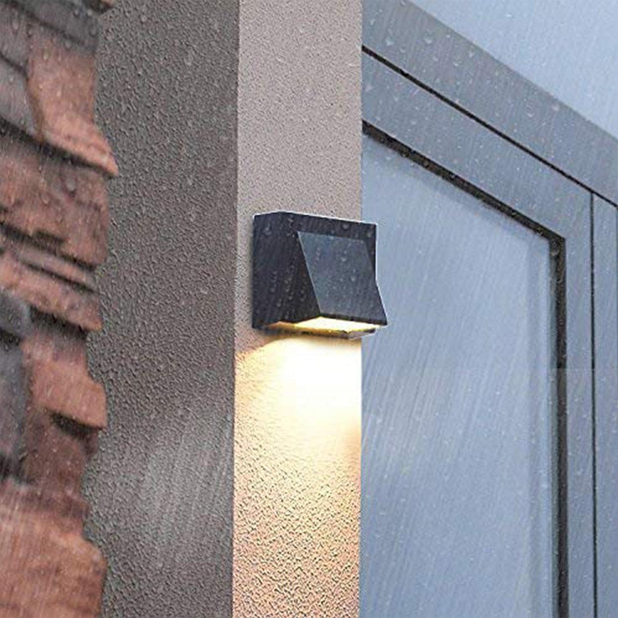 ANKUR VEE ONE-WAY OUTDOOR WATERPROOF IP RATED LED WALL LIGHT - Ankur Lighting