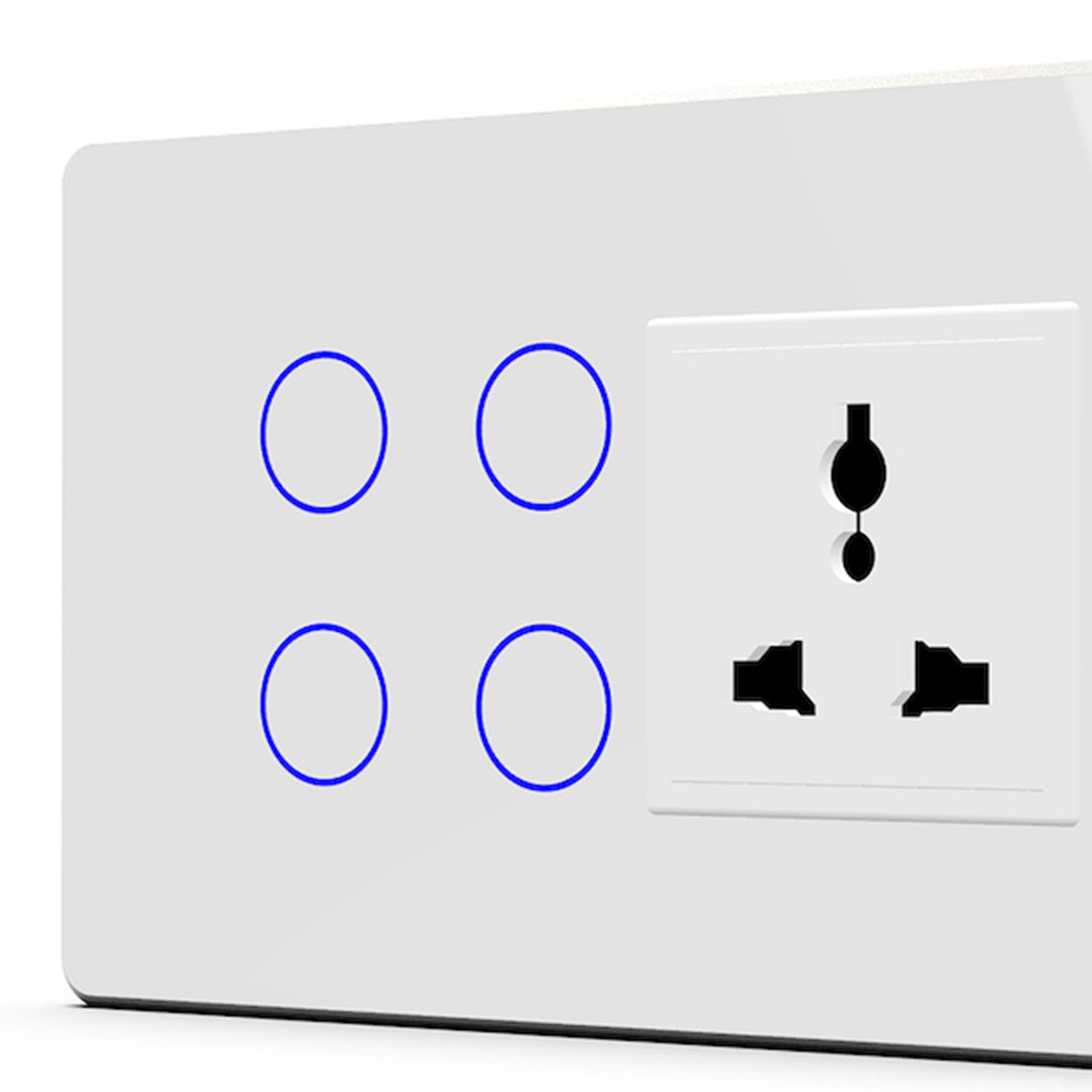HOGAR SMART 4+1 TOUCH SWITCH PANELS WITH BUILT-IN AUTOMATION - Ankur Lighting