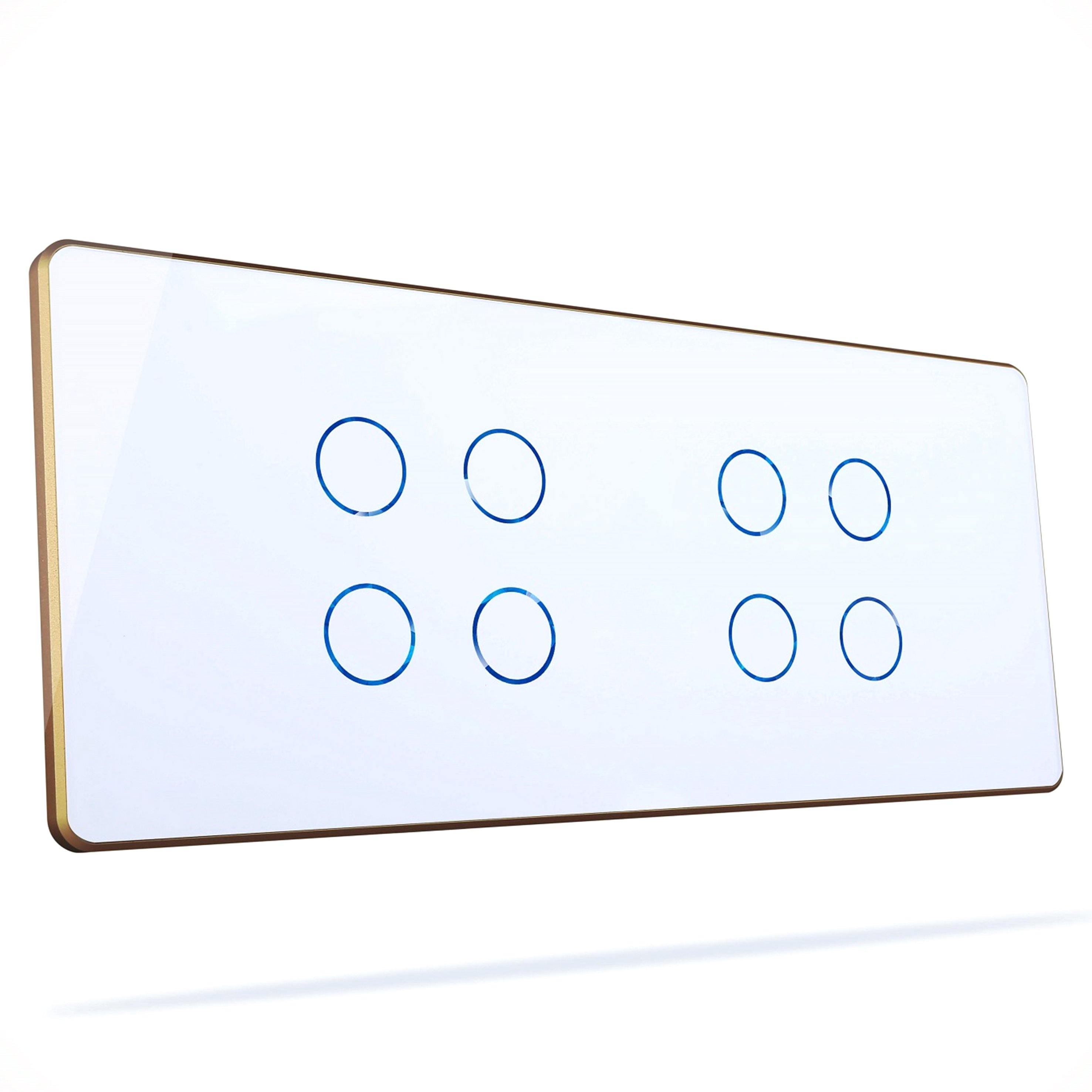 HOGAR SMART EIGHT TOUCH SWITCH PANLES WITH BUILT-IN AUTOMATION - Ankur Lighting