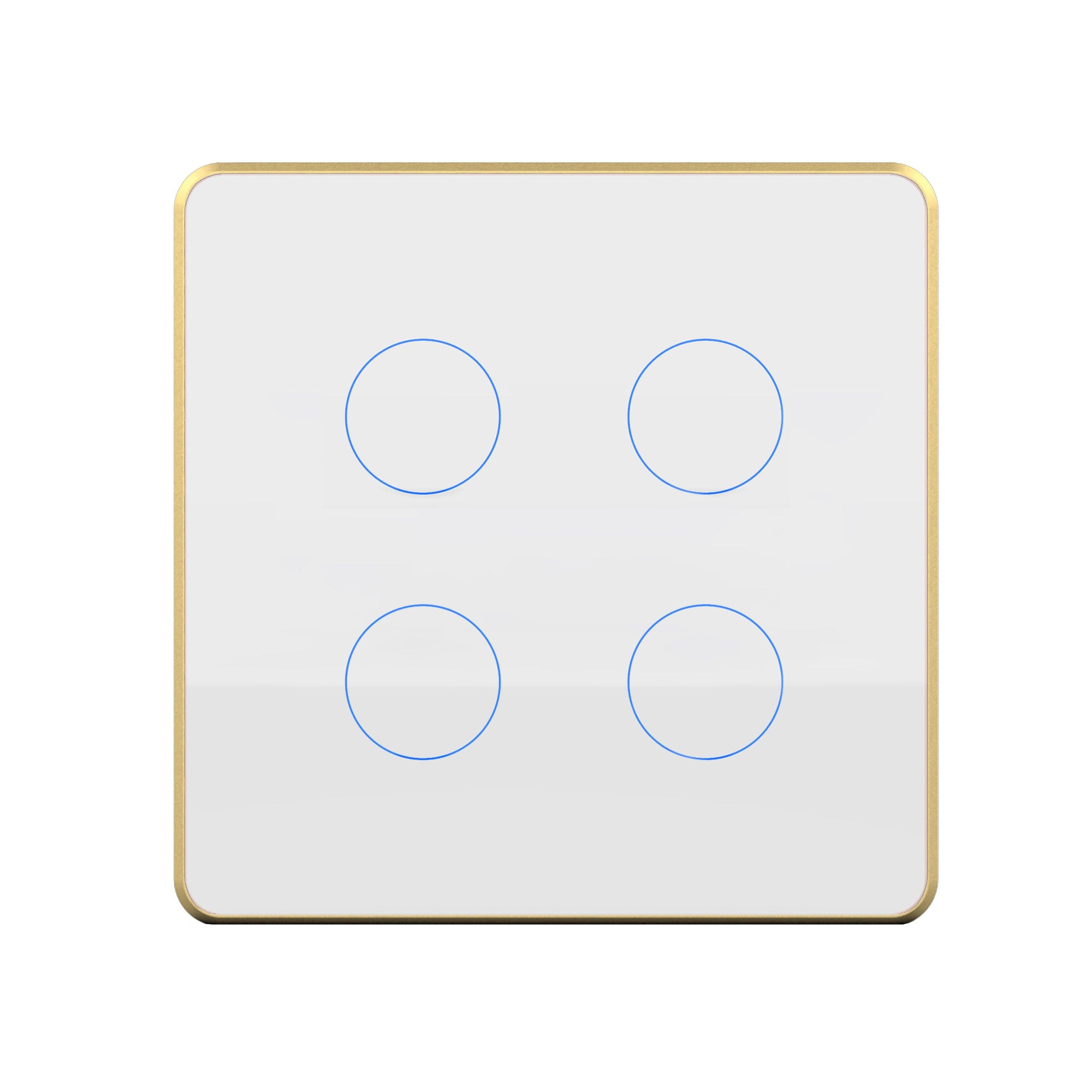 HOGAR SMART FOUR TOUCH SWITCH PANLES WITH BUILT-IN AUTOMATION - Ankur Lighting