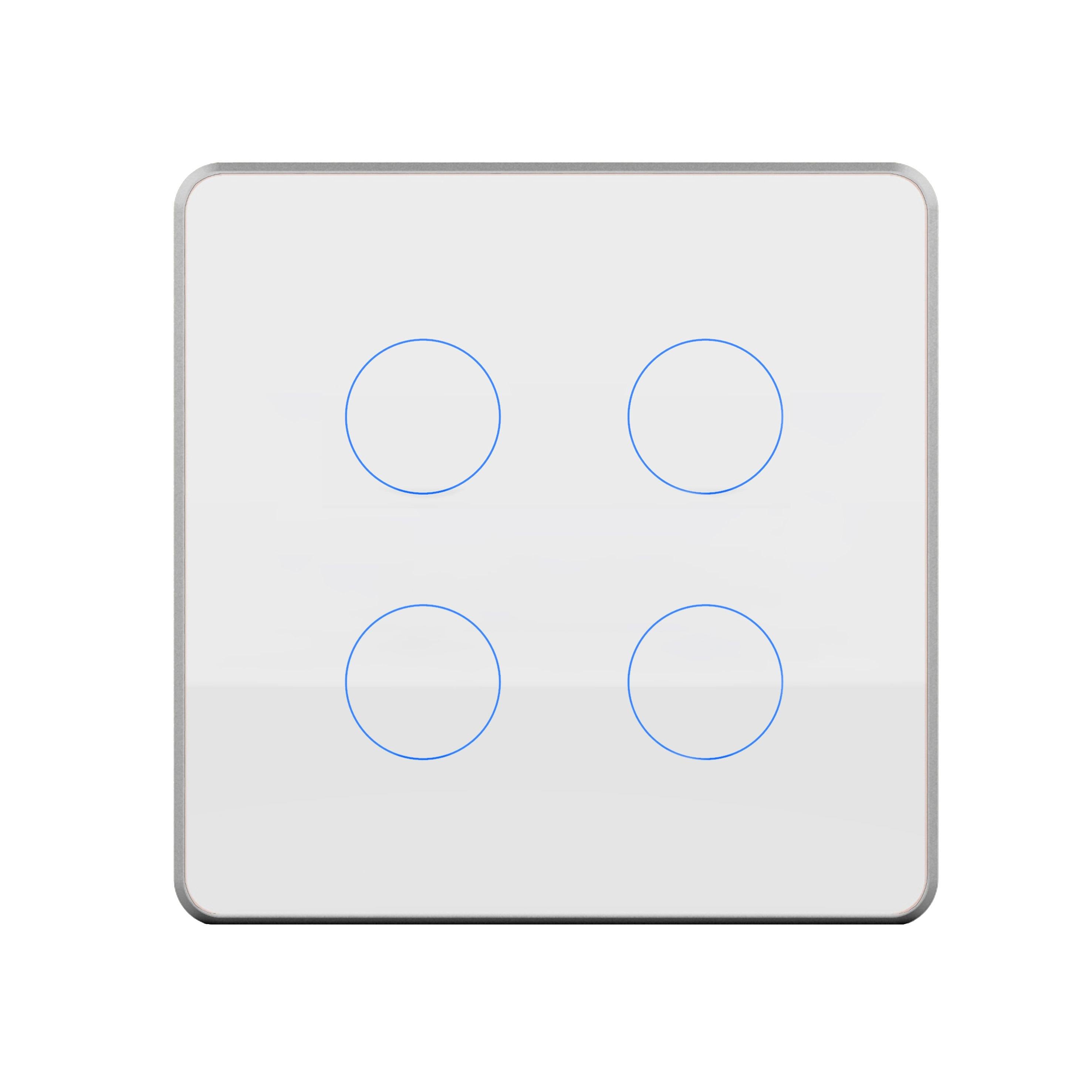 HOGAR SMART FOUR TOUCH SWITCH PANLES WITH BUILT-IN AUTOMATION - Ankur Lighting