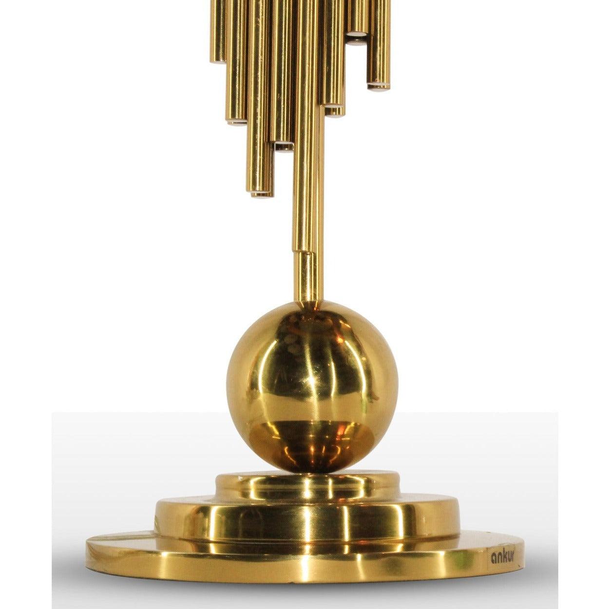 ORGAN CONTEMPORARY TABLE LAMP GOLD FINISH - Ankur Lighting